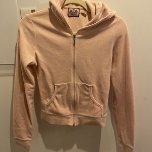 Vintage Baby Pink Juicy Couture Zip Up